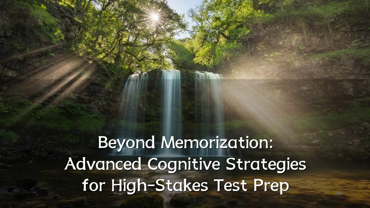 Beyond Memorization: Advanced Cognitive Strategies for High-Stakes Test Prep