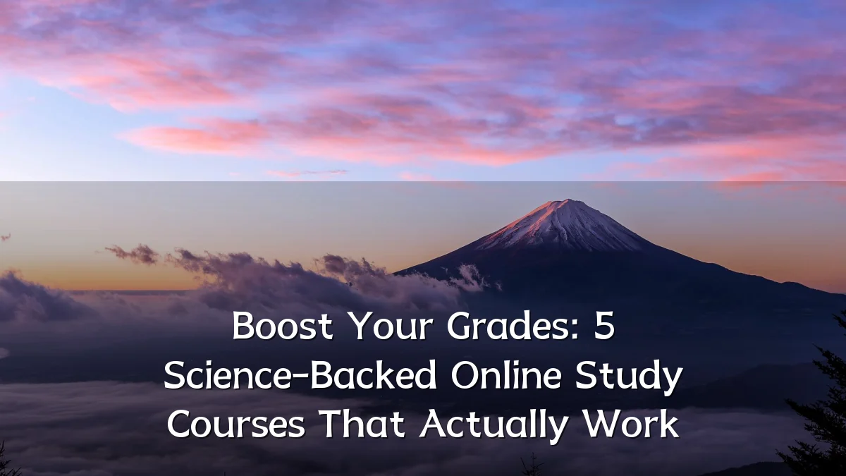 Boost Your Grades: 5 Science-Backed Online Study Courses That Actually Work