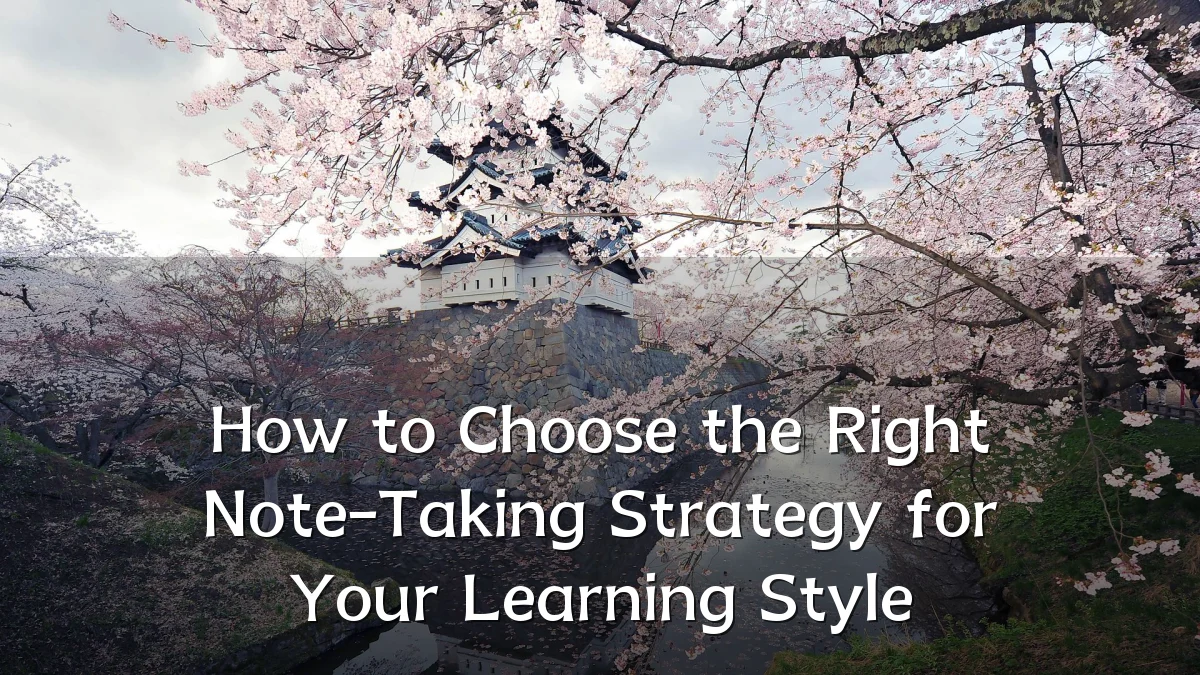 How to Choose the Right Note-Taking Strategy for Your Learning Style
