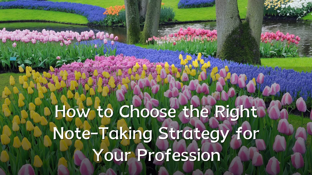 How to Choose the Right Note-Taking Strategy for Your Profession