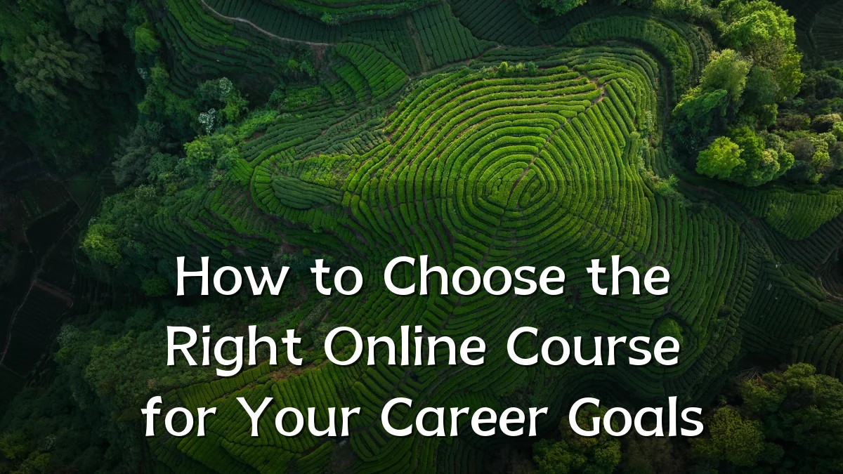 How to Choose the Right Online Course for Your Career Goals