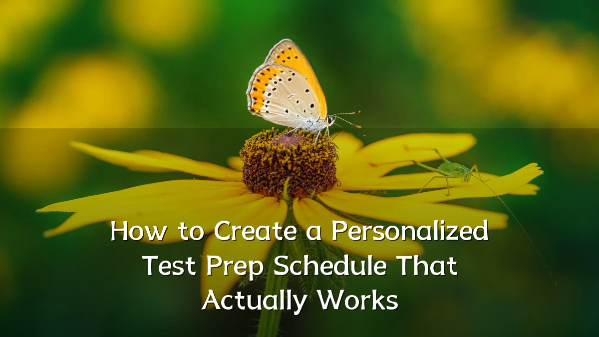 How to Create a Personalized Test Prep Schedule That Actually Works