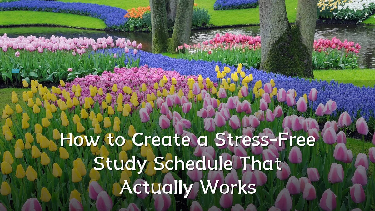 How to Create a Stress-Free Study Schedule That Actually Works