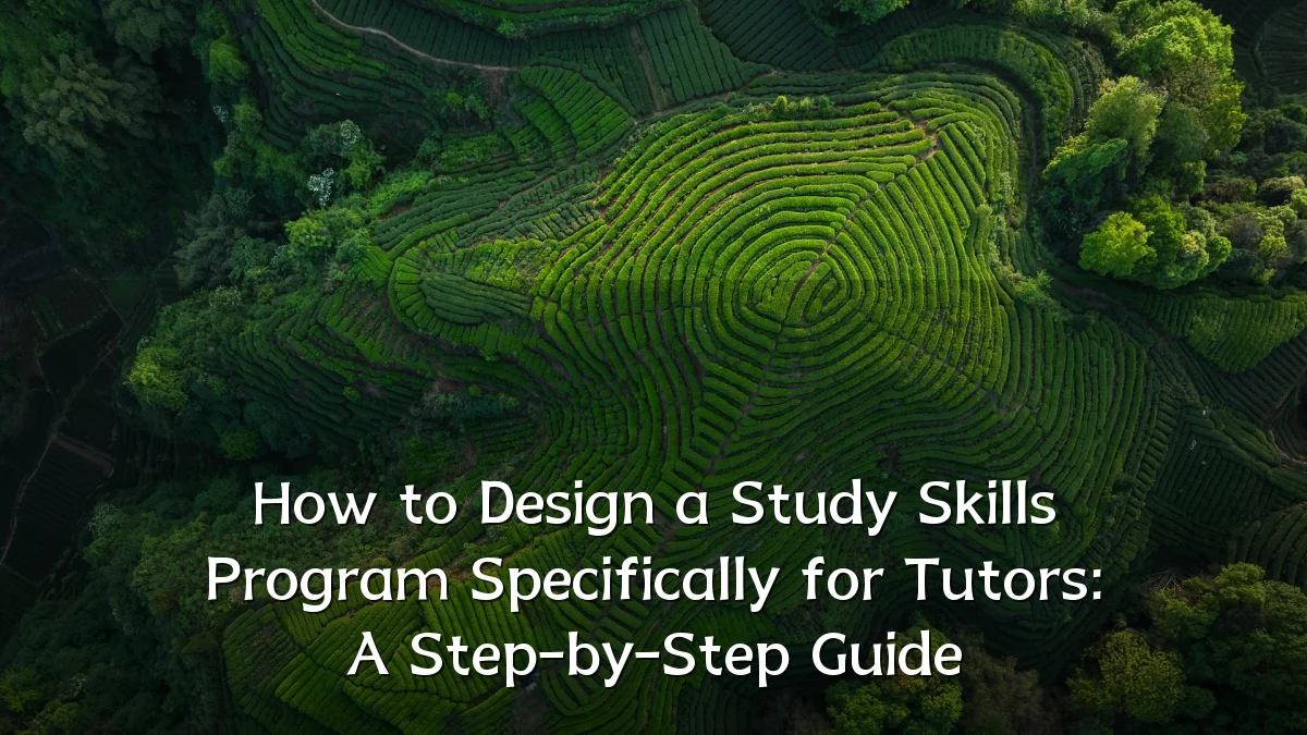 How to Design a Study Skills Program Specifically for Tutors: A Step-by-Step Guide