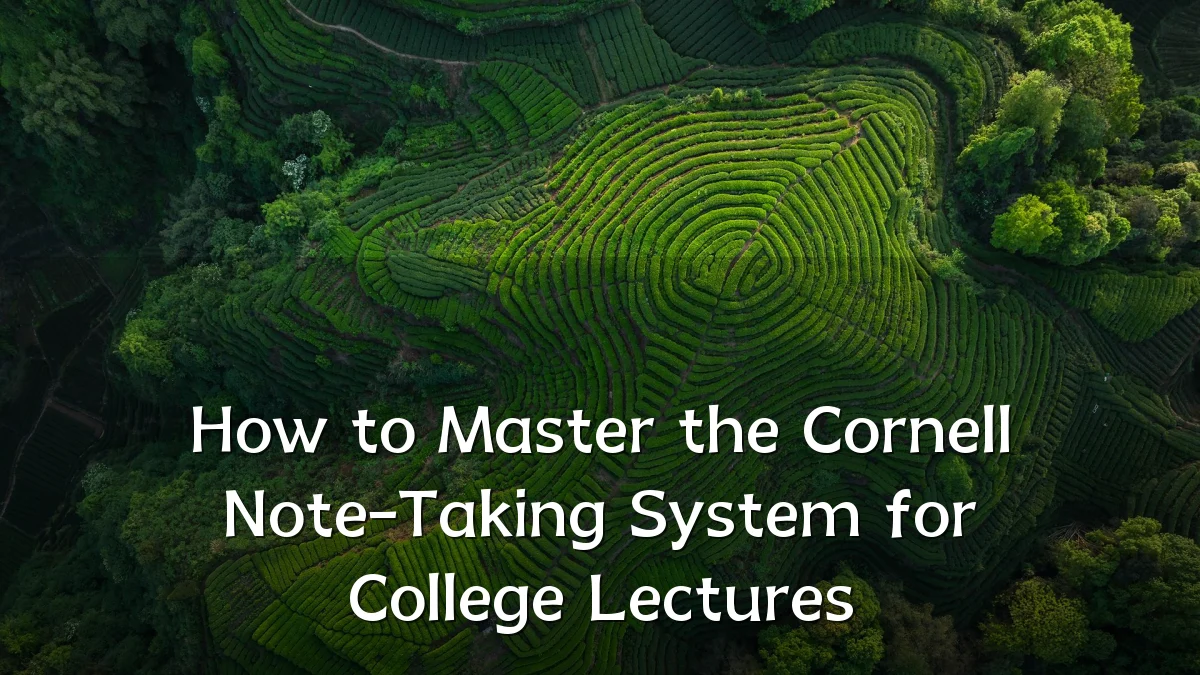 How to Master the Cornell Note-Taking System for College Lectures