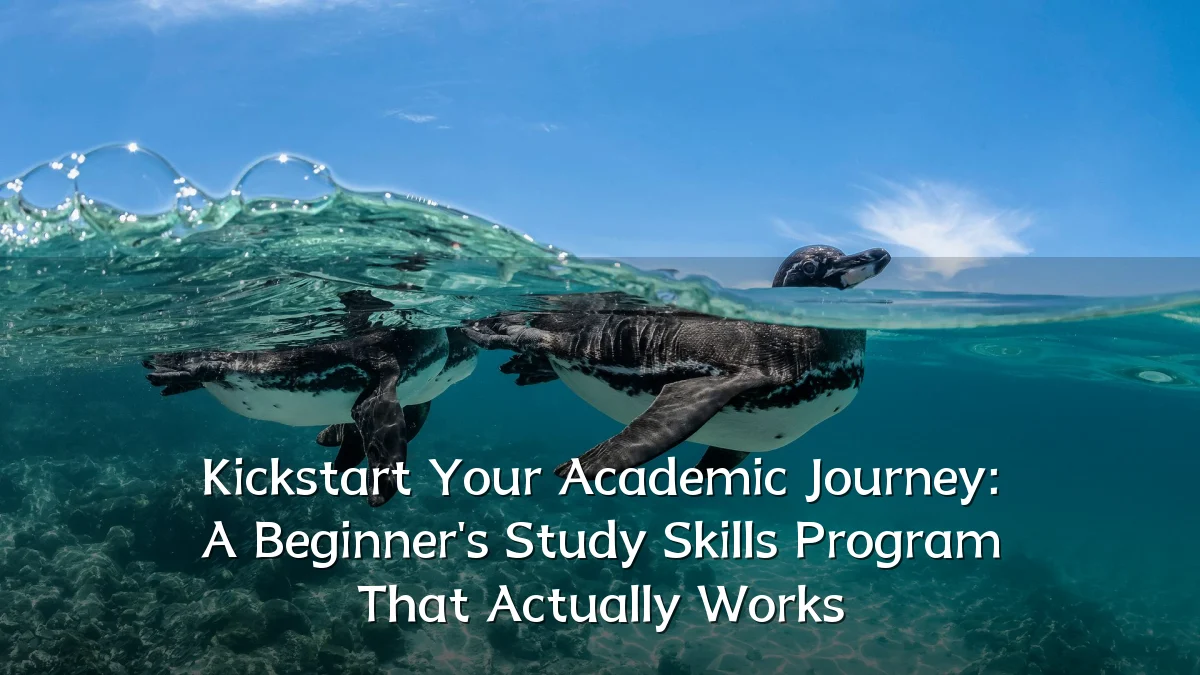 Kickstart Your Academic Journey: A Beginner's Study Skills Program That Actually Works