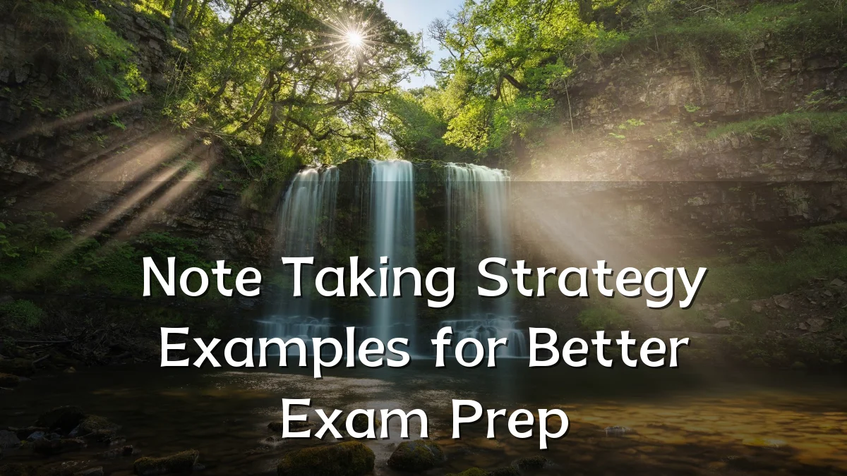 Note Taking Strategy Examples for Better Exam Prep