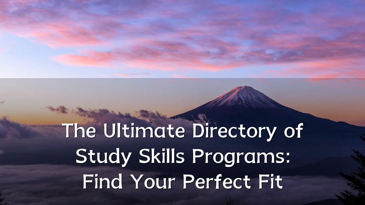 The Ultimate Directory of Study Skills Programs: Find Your Perfect Fit