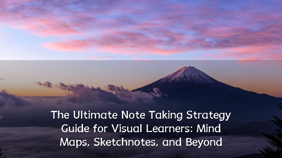 The Ultimate Note Taking Strategy Guide for Visual Learners: Mind Maps, Sketchnotes, and Beyond
