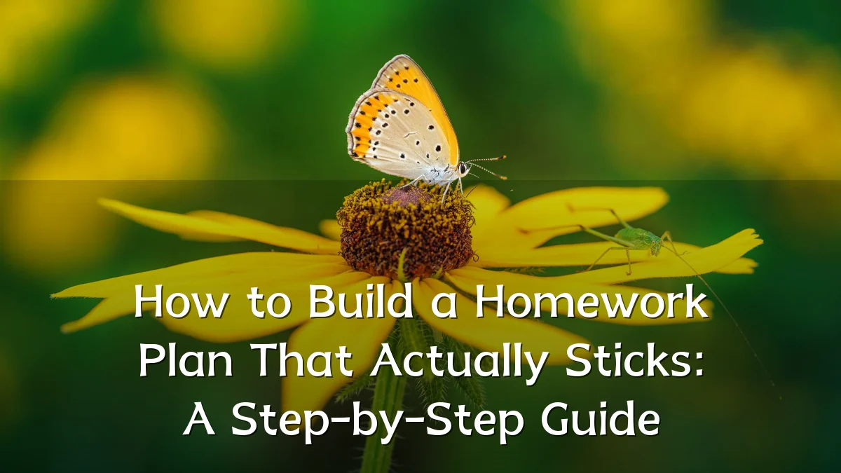 How to Build a Homework Plan That Actually Sticks: A Step-by-Step Guide