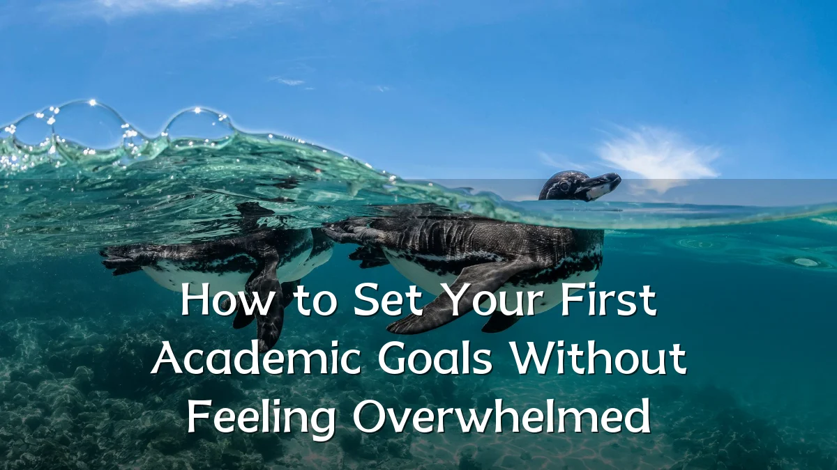 How to Set Your First Academic Goals Without Feeling Overwhelmed