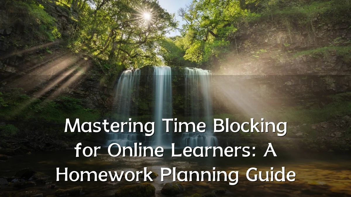 Mastering Time Blocking for Online Learners: A Homework Planning Guide