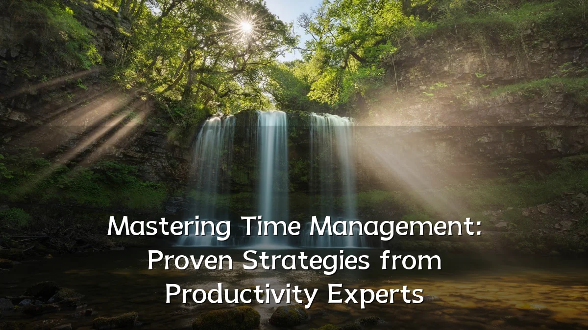 Mastering Time Management: Proven Strategies from Productivity Experts