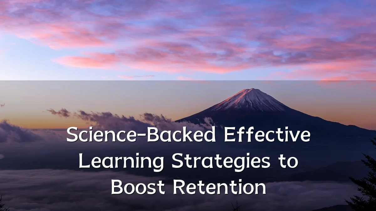 Science-Backed Effective Learning Strategies to Boost Retention