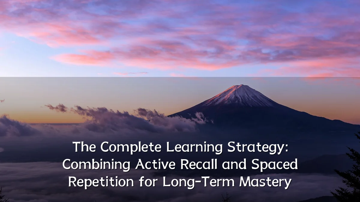 The Complete Learning Strategy: Combining Active Recall and Spaced Repetition for Long-Term Mastery